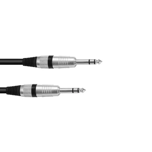 OMNITRONIC Jack cable 6.3 stereo 3m bk ROAD