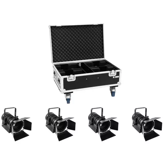 EUROLITE Set 4x LED THA-60PC + Case