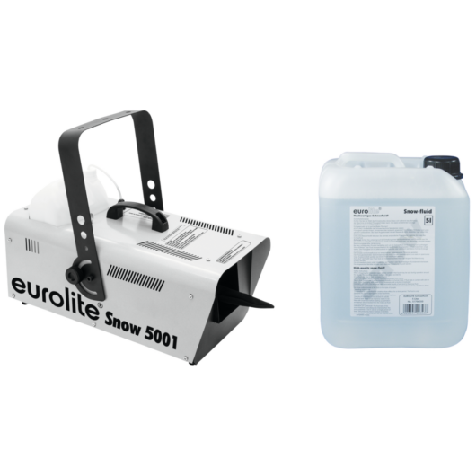 EUROLITE Set Snow 5001 Snow machine + Snow fluid 5l