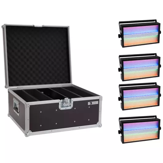 EUROLITE Set 4x LED Super Strobe ABL + Case