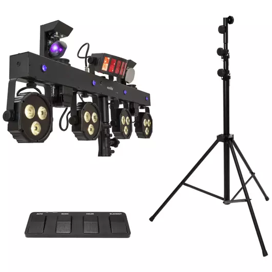 EUROLITE Set LED KLS Scan Next FX Compact Light Set + Foot switch + Steel stand