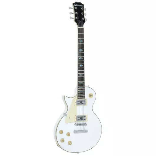 DIMAVERY LP-700L E-Guitar, LH, white