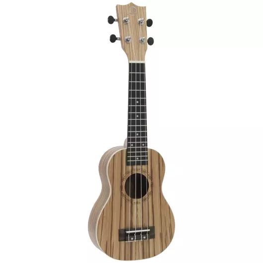 DIMAVERY UK-400 Ukulele soprano "Zebrawood"