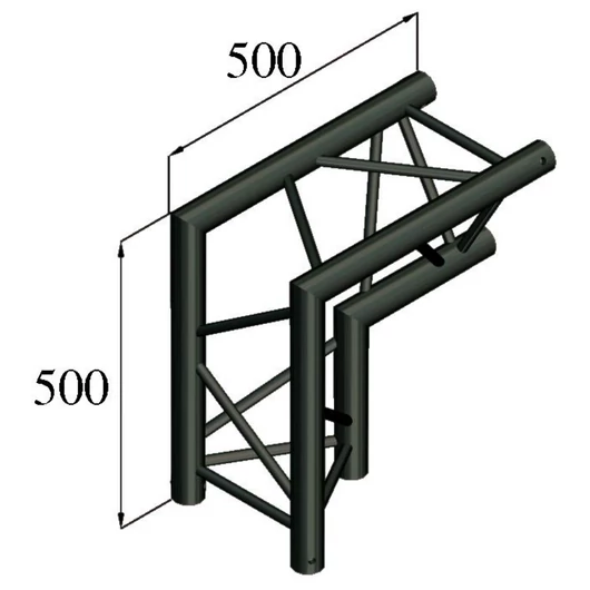 ALUTRUSS TRILOCK S-PAC 25 2-Way-Corner 90°\/ black