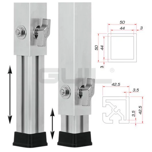 GUIL PTA-440/60-100 Telescopic Foot