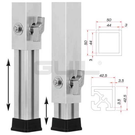 GUIL PTA-440/90-160 Telescopic Foot