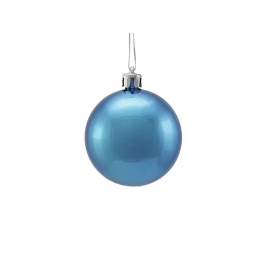 EUROPALMS Deco Ball 6cm, blue, metallic 6x