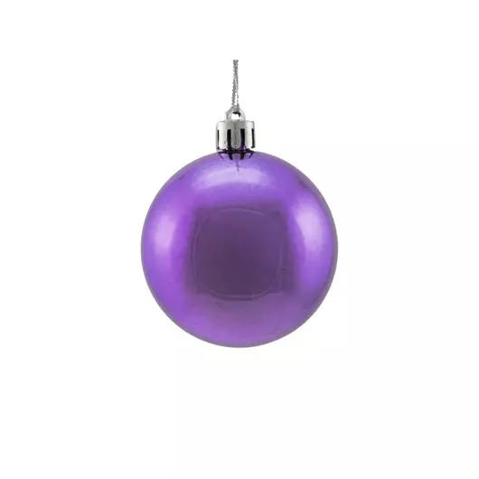 EUROPALMS Deco Ball 6cm, purple, metallic 6x