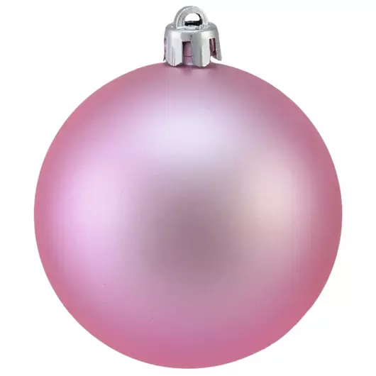 EUROPALMS Deco Ball 7cm, pink, matt 6x