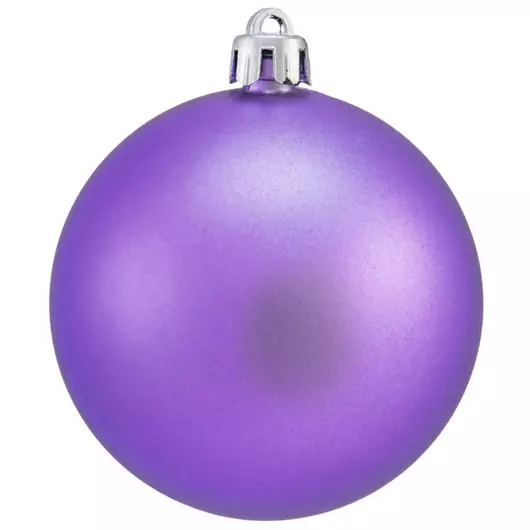 EUROPALMS Deco Ball 7cm, purple, matt 6x