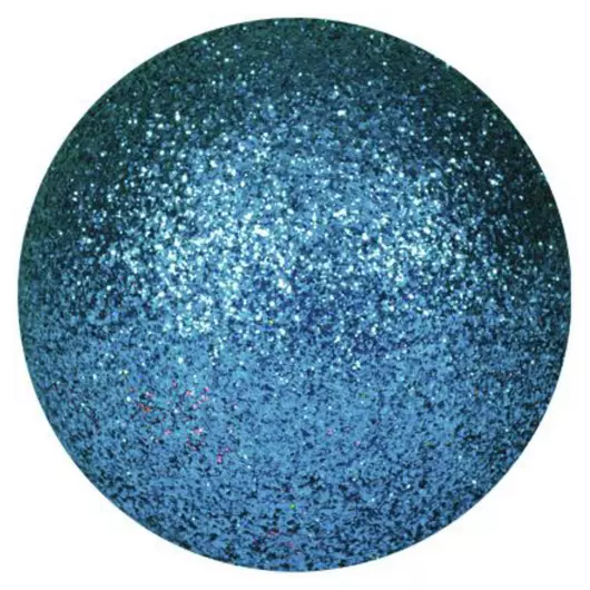 EUROPALMS Deco Ball 3,5cm, blue, glitter 48x