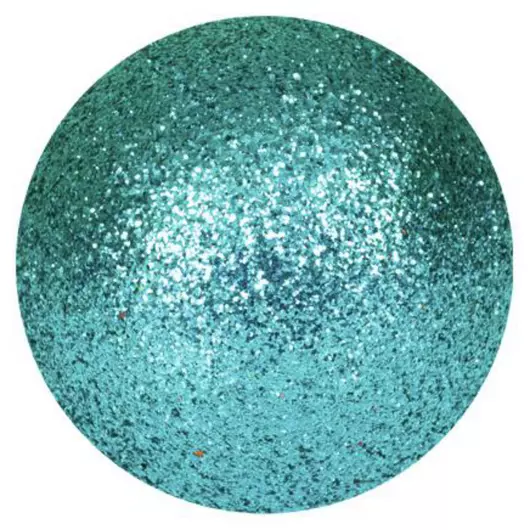 EUROPALMS Deco Ball 3,5cm, turquoise, glitter 48x