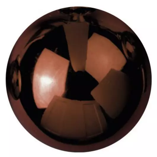 EUROPALMS Deco Ball 3,5cm, brown, shiny 48x