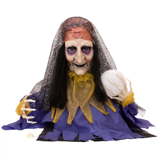 EUROPALMS Halloween Figure Fortune Teller, animated 50cm