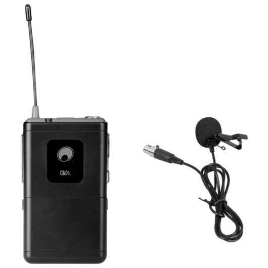 OMNITRONIC UHF-E Series Bodypack 831.1MHz + Lavalier Microphone