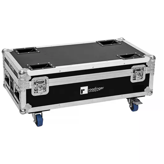 ROADINGER Flightcase 6x AKKU IP UP-4 Plus HCL Spot WDMX with Charging Function