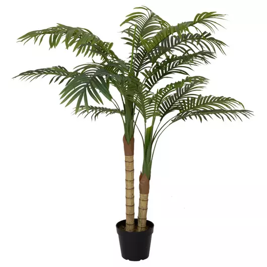 EUROPALMS Areca palm, 2 trunks, artificial plant, 120cm