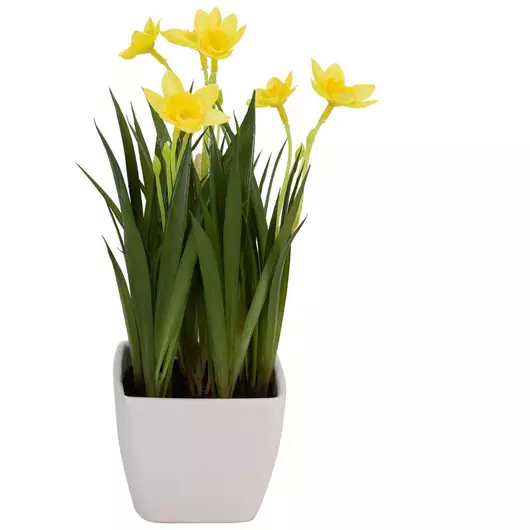 EUROPALMS Daffodil, artificial plant, 23cm