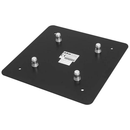 ALUTRUSS QUADLOCK End Plate M10-Male 50cm x 50cm bk