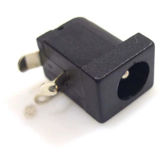  Power socket 2-pin bent supply input