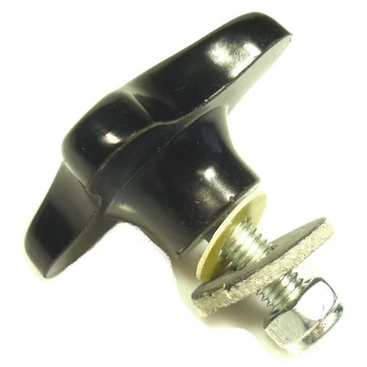  Knurled screw with washer and nut M8x25mm