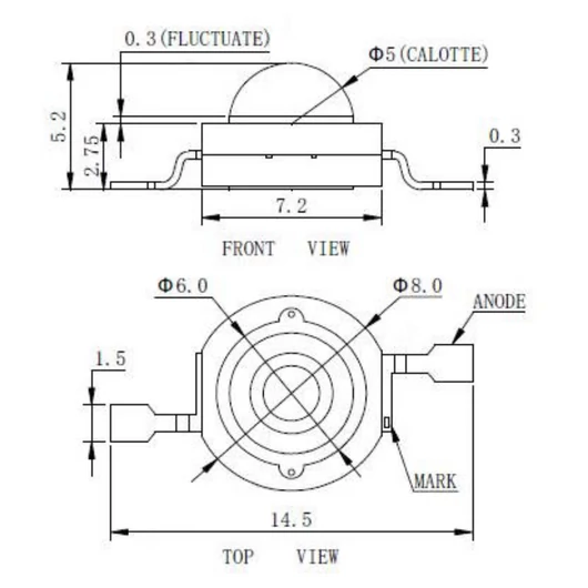  LED 1W UV LED BAR-27 (TX-P1B140-002)