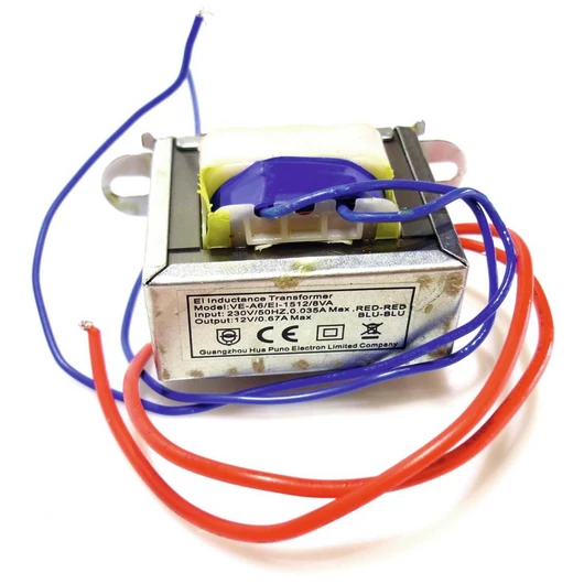  Trafo Sec.: 12V/0,67A Pri.: 230V (VE-A6/EI-15) Strobe 2700