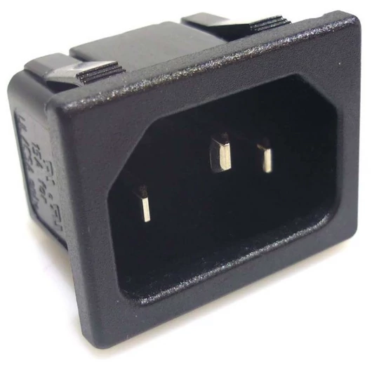  IEC chassis connector, vertical 15A