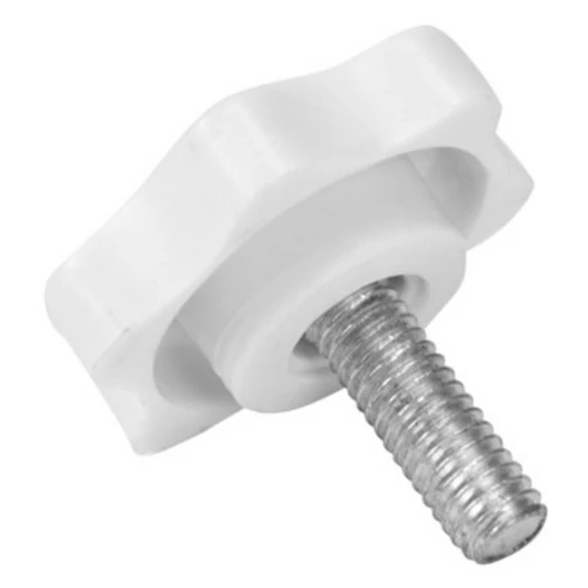  locking screw M6x15 white star grip small