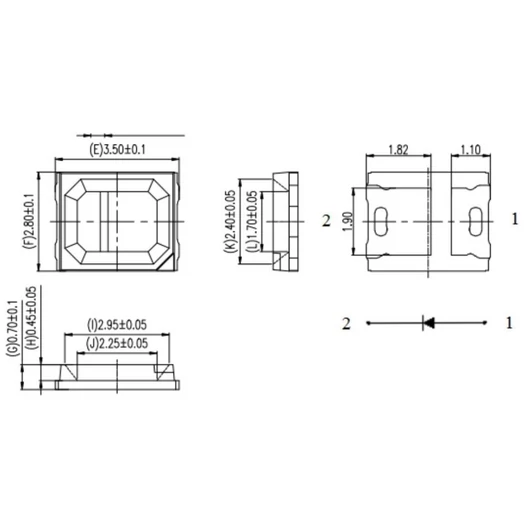  LED HCL 0,2W RGBALC LED PLL-2000 HCL Panel (2835RGBALC)