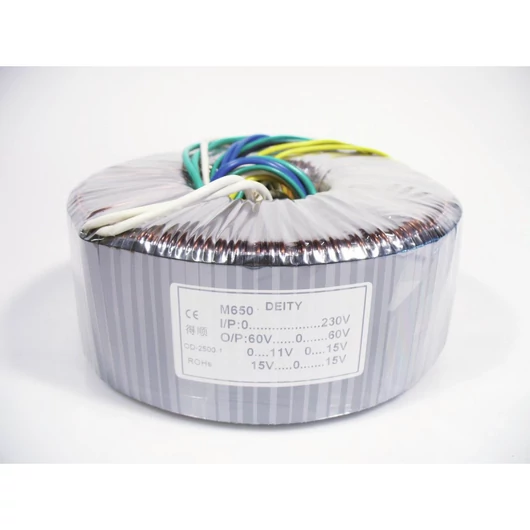  Transformer Sec.: 60-0-60V/11V/15V/15-0-15V Pri.: 230V (M650) PAP-650