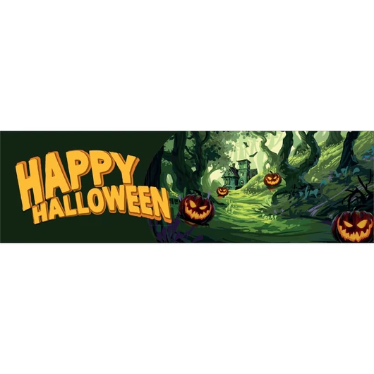 EUROPALMS Halloween Banner, Haunted Forest, 300x90cm