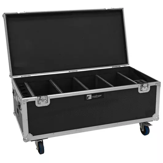 ROADINGER Flightcase 4x AKKU Multiflood IP 18x10W RGBW Wash CRMX with charging function