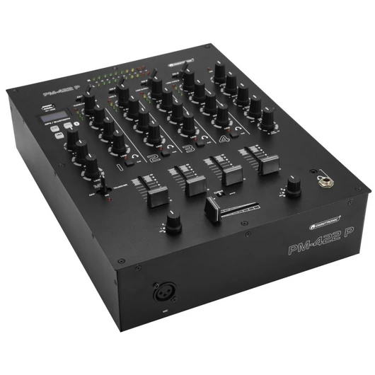 OMNITRONIC PM-422P 4-Channel DJ Mixer with Bluetooth & USB Player