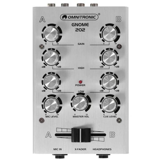 OMNITRONIC GNOME-202 Mini Mixer silver