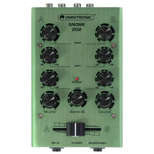 OMNITRONIC GNOME-202 Mini Mixer green