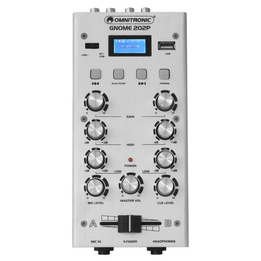 OMNITRONIC GNOME-202P Mini Mixer silver