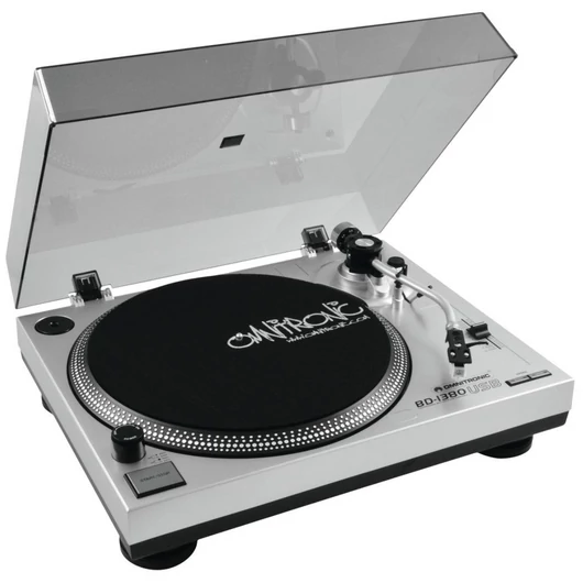 OMNITRONIC BD-1380 USB Turntable sil