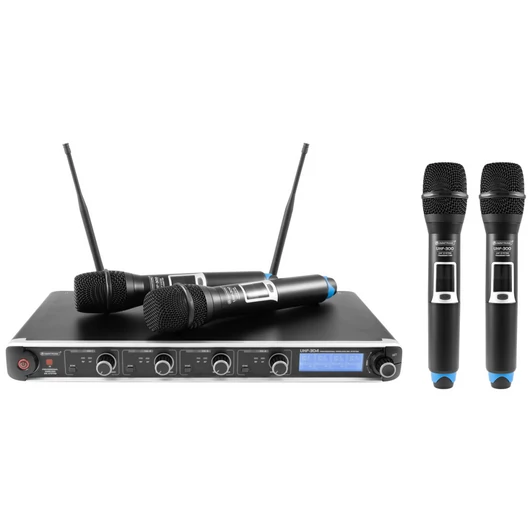 OMNITRONIC UHF-304 4-Channel Wireless Mic System 823-832/863-865MHz