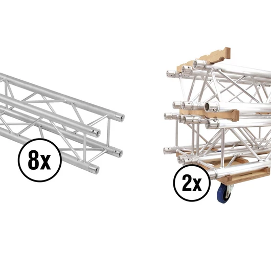 ALUTRUSS Set QUADLOCK QL-ET34-2000 + Truss transport board