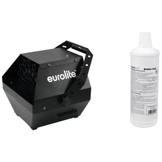 EUROLITE Set B-90 Bubble machine black + bubble fluid 1l