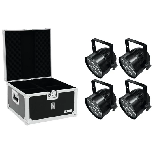 EUROLITE Set 4x LED PAR-56 HCL Short sw + EPS Case