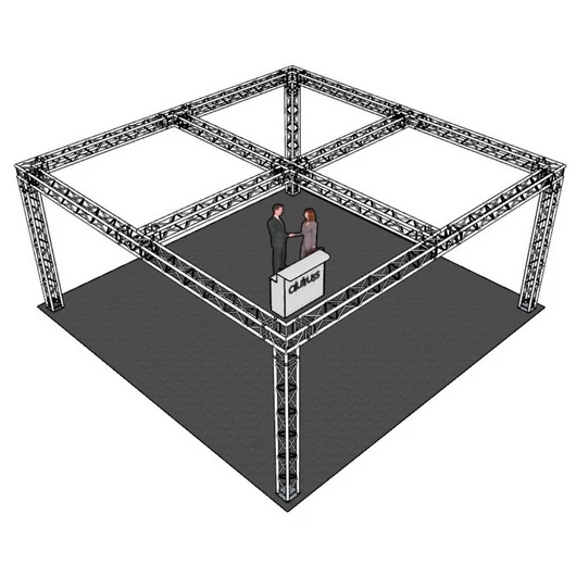 ALUTRUSS Truss set QUADLOCK 6082 square 7.71x7.71x3.5m (WxDxH)