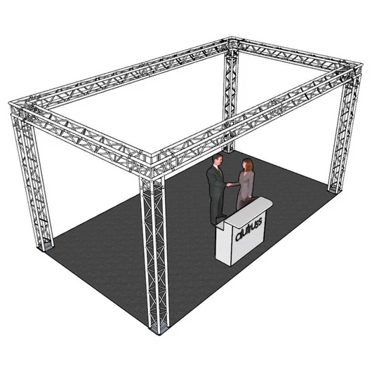 ALUTRUSS Truss set QUADLOCK 6082 rectangle 7x4x3.5m (WxDxH)