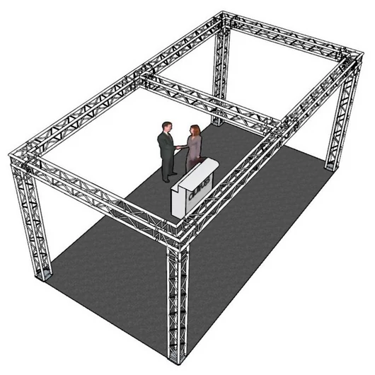 ALUTRUSS Truss set QUADLOCK 6082 rectangle 7.71x4x3.5m (WxDxH)