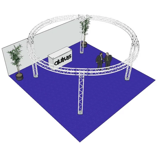 ALUTRUSS Truss set QUADLOCK 6082 circle 6.6x3.5m