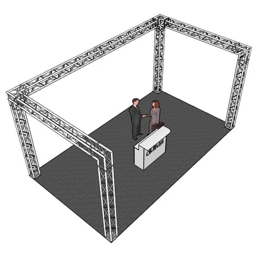 ALUTRUSS Truss set QUADLOCK 6082 U-Figure 7x4x3.5m (WxDxH)