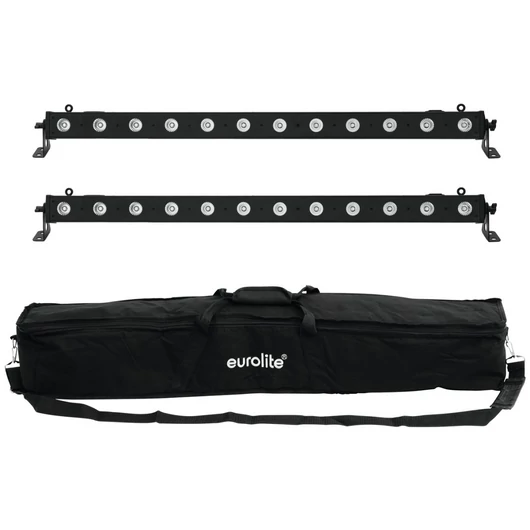 EUROLITE Set 2x LED BAR-12 QCL RGBA + Soft Bag