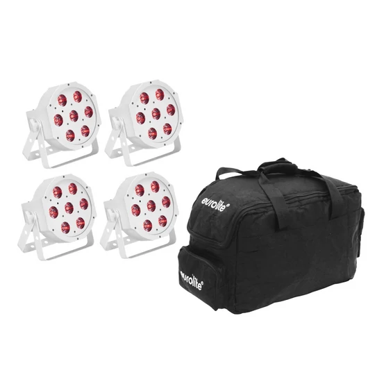 EUROLITE Set 5x LED SLS-7 HCL Spot white + Soft Bag