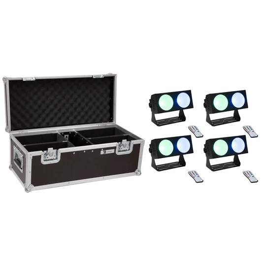 EUROLITE Set 4x LED CBB-2 COB RGB Bar + Case